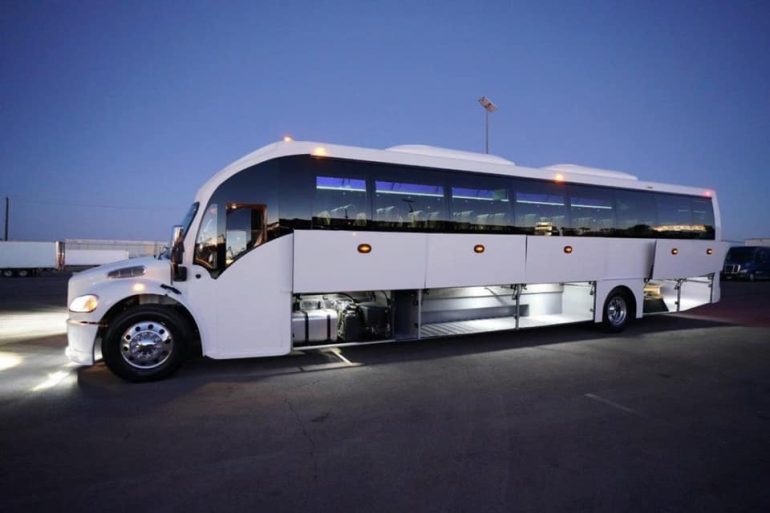 What are the benefits of hiring a party bus for an event?